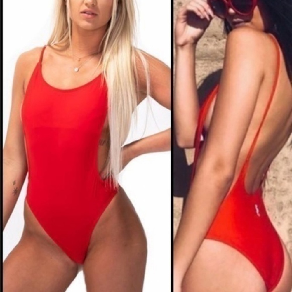 Sunny Co Pamela swimsuit red size medium​